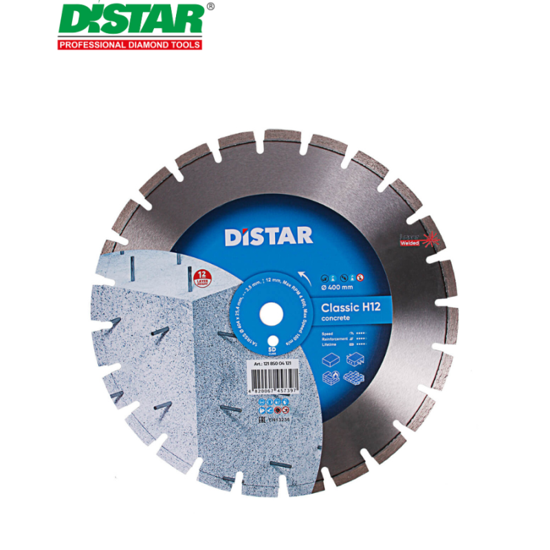 Ալմաստե կտրող սկավառակ 400 մմ Distar CLASSIC H12 12185004121