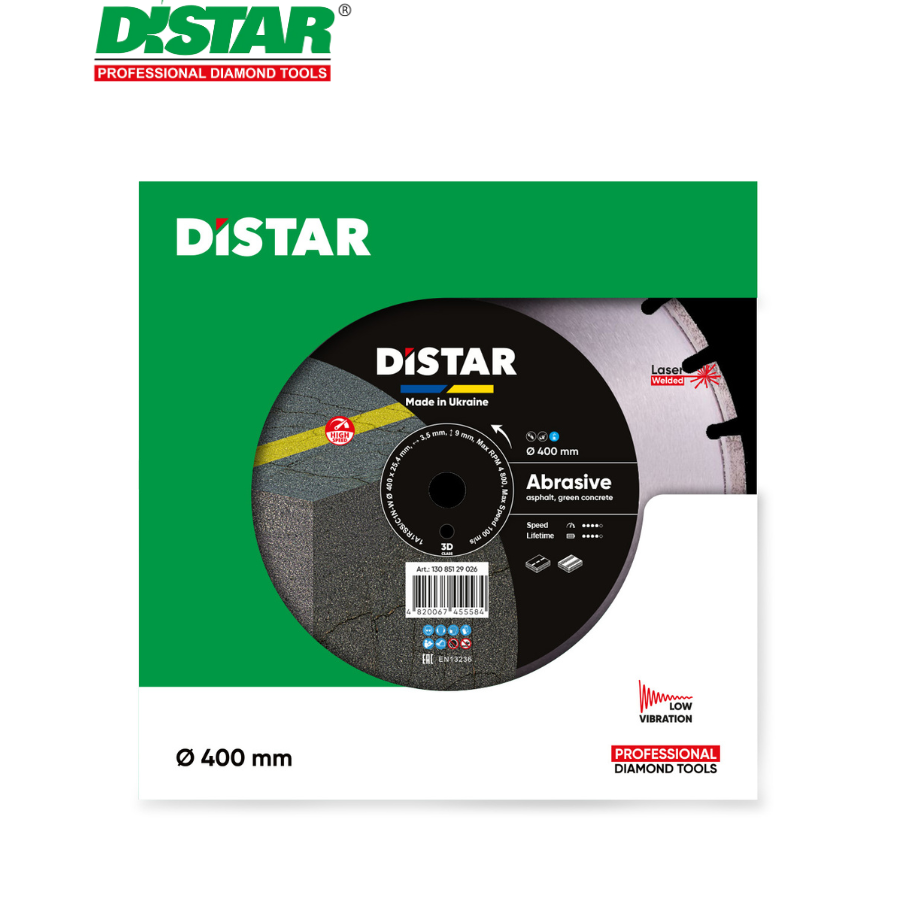 Ալմաստե կտրող սկավառակ 400 մմ Distar Bestseller Abrasive 13085129026 Ալմաստե կտրող սկավառակ 400 մմ Distar Bestseller Abrasive 13085129026