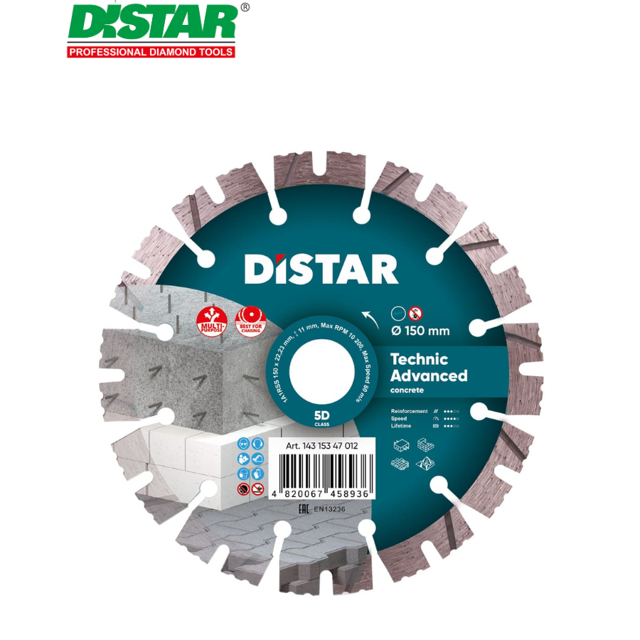 Ալմաստե կտրող սկավառակ 150 մմ Distar Technic Advanced 14315347012