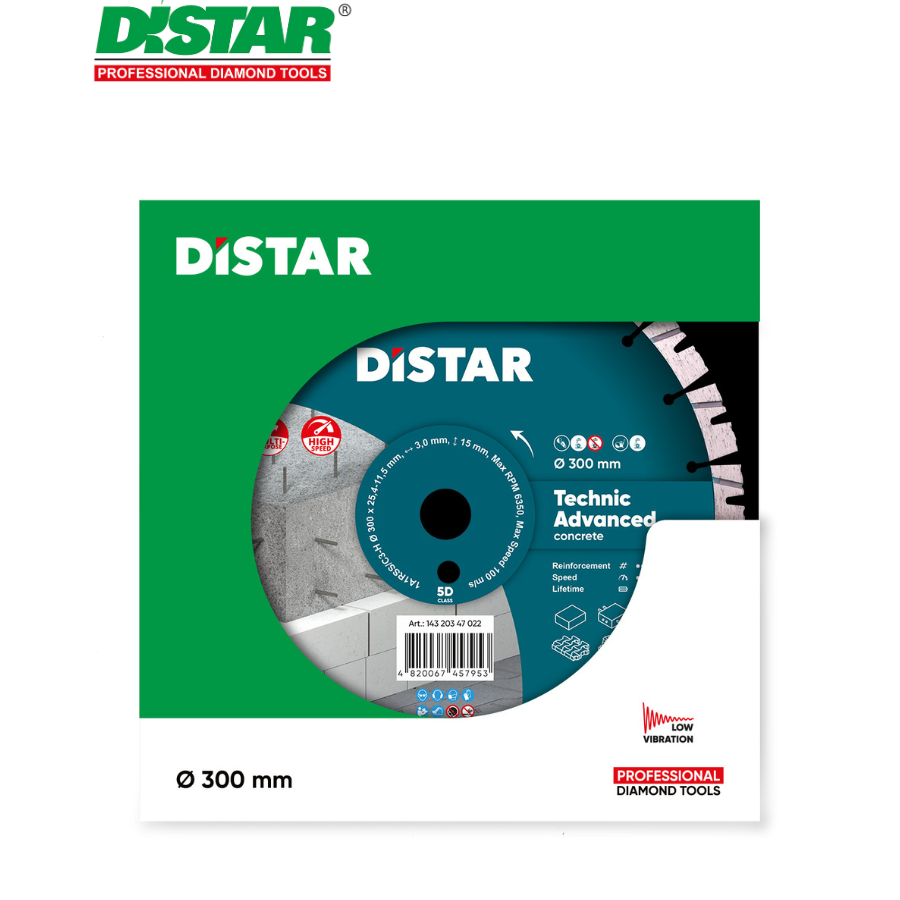 Ալմաստե կտրող սկավառակ 300 մմ Distar Technic Advanced 14320347022