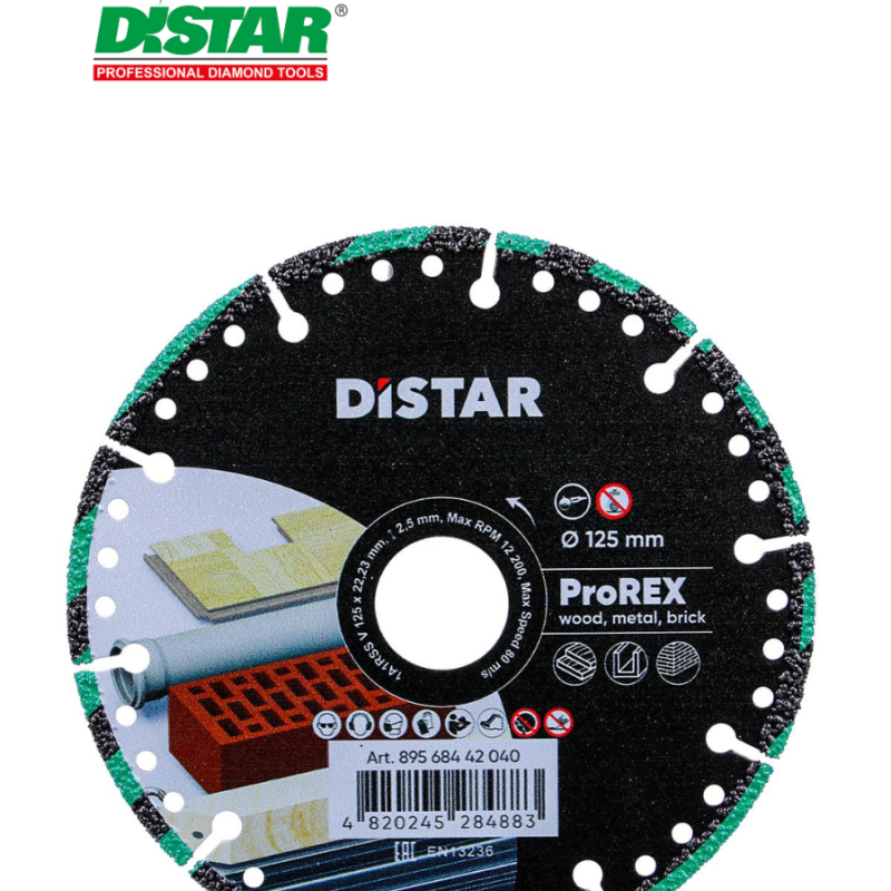 Ալմաստե կտրող սկավառակ  1A1RSS Rex 125х22.23х2.5 մմ DISTAR 89568442040