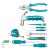 A set of household tools from 11 items TOTAL THKTV02H111