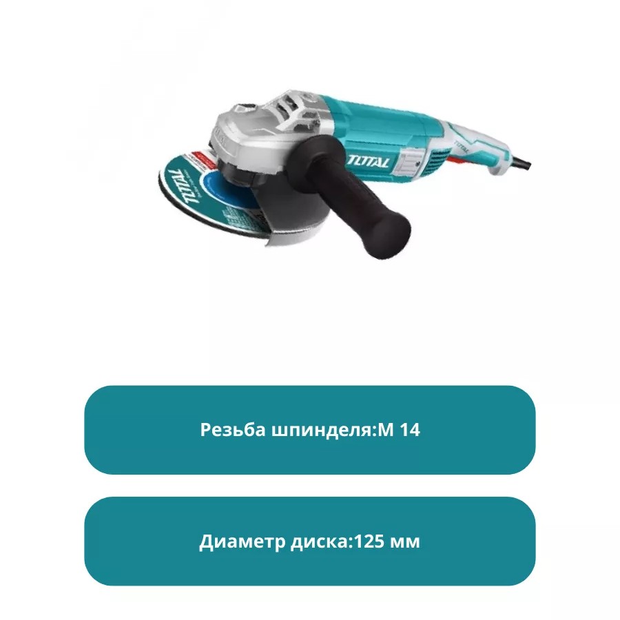 Угловая шлифовальная машина 150мм 1500Вт TG11515026
