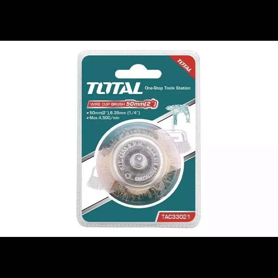 Щетка металлическая с чашкой 50 мм Тотал TAC33021