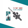 Оправка для кольцевой пилы 7/16 дюйма Тотал TAC4202