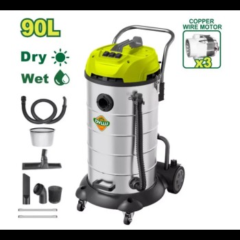 Пылесос 3X - 1200Вт (корпус Пластик/нерж ) 90л DTVR5A90