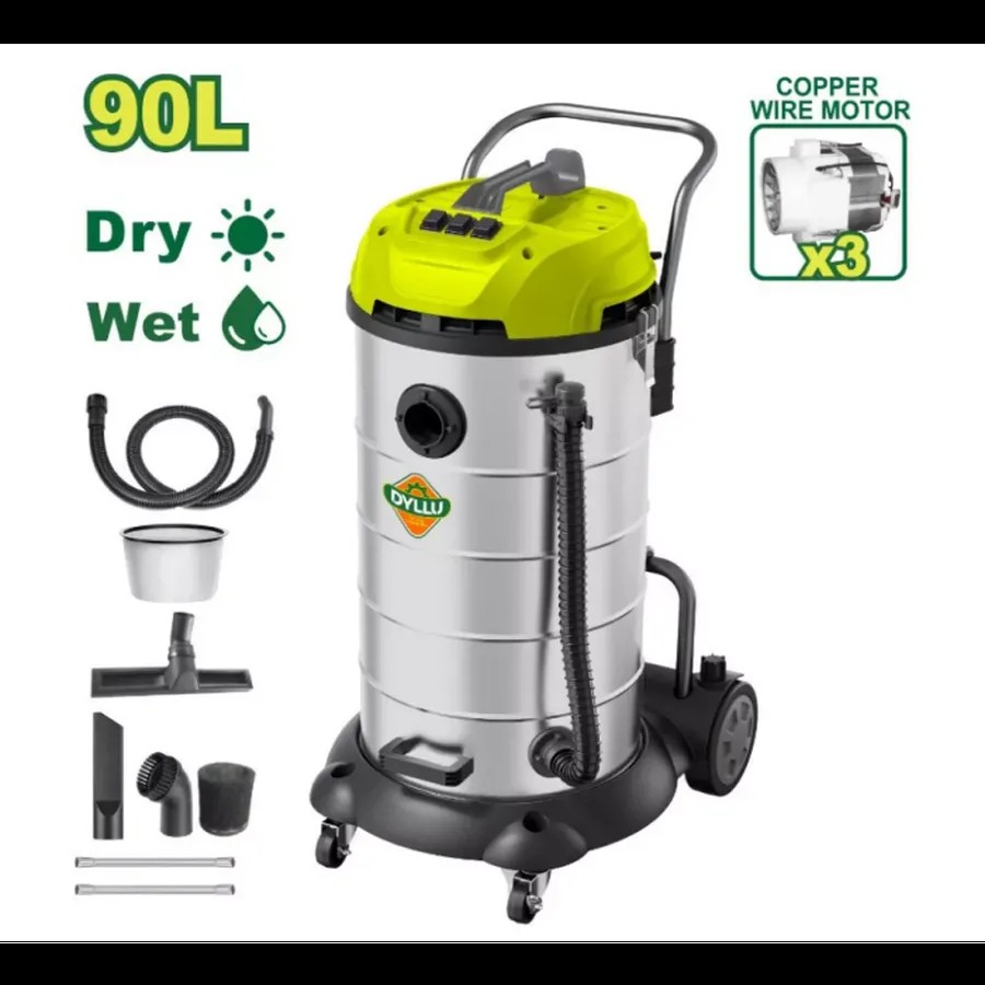 Пылесос 3X - 1200Вт (корпус Пластик/нерж ) 90л DTVR5A90