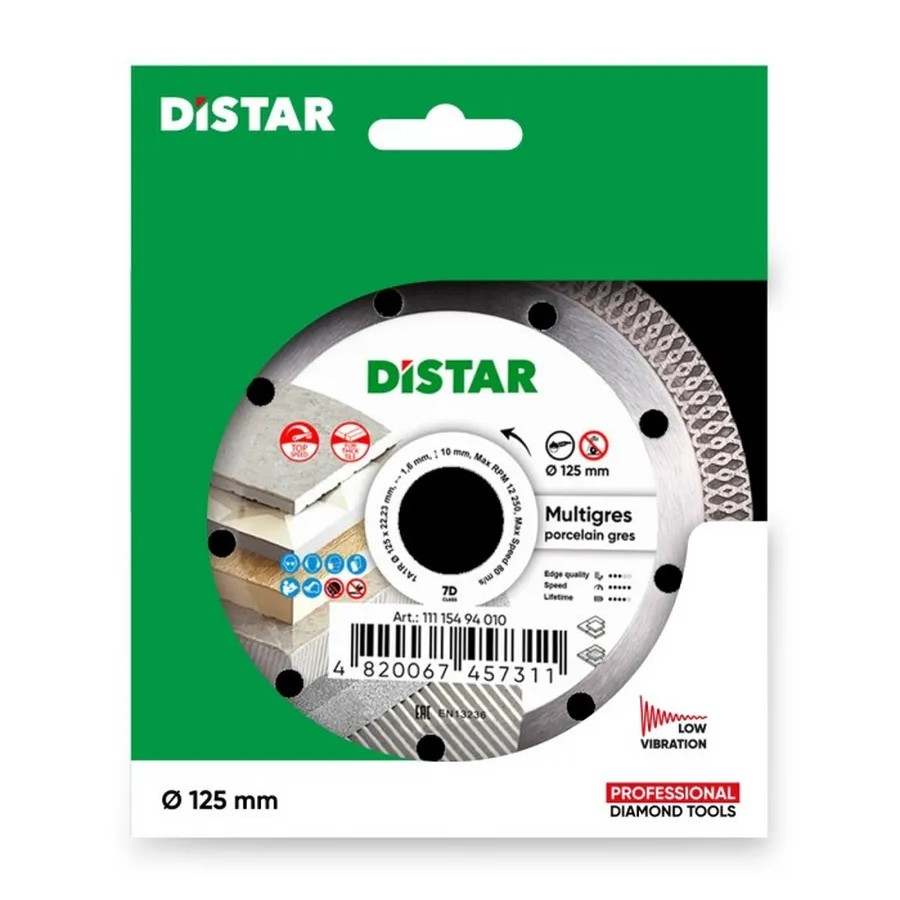 Алмазный диск отрезной 1A1R 125 Multigres 125x22.22x1.4 - Алмазный диск отрезной 1A1R 125 Multigres 125x22.22x1.4 -