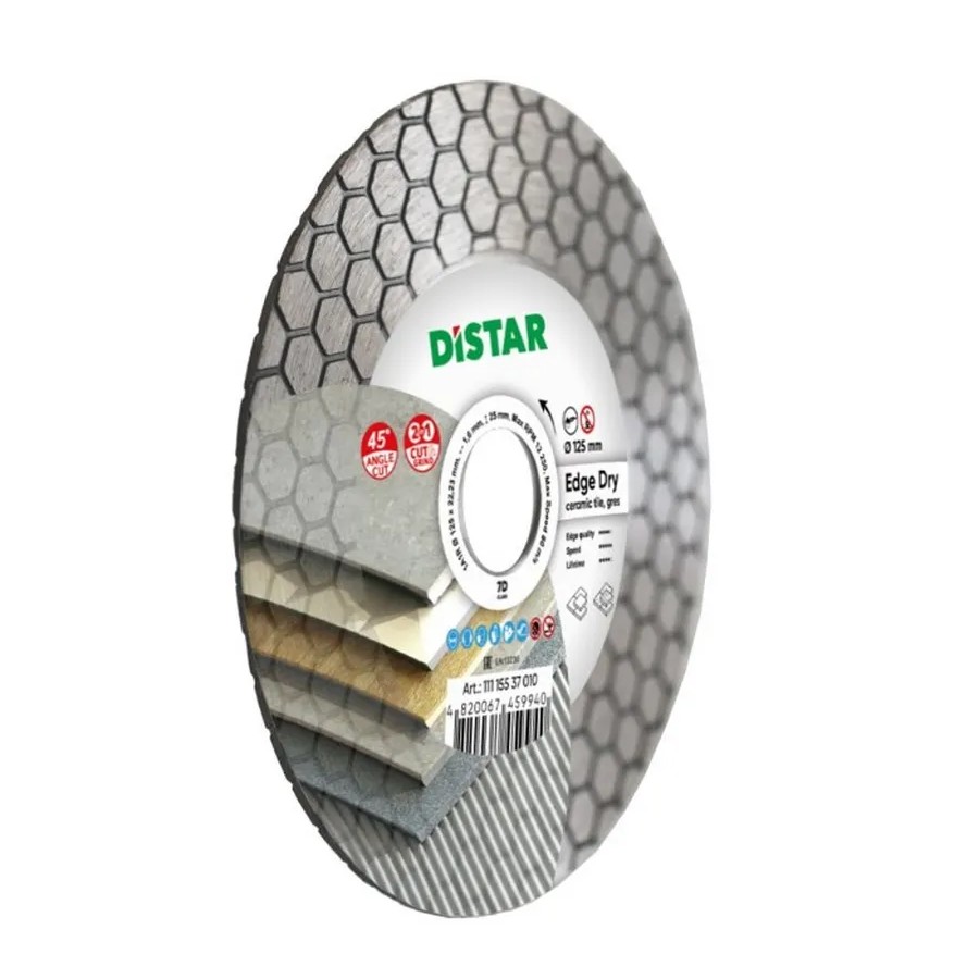Алмазный диск отрезной 1A1R 125x22.22x25x1.6mm Edge Dry Алмазный диск отрезной 1A1R 125x22.22x25x1.6mm Edge Dry