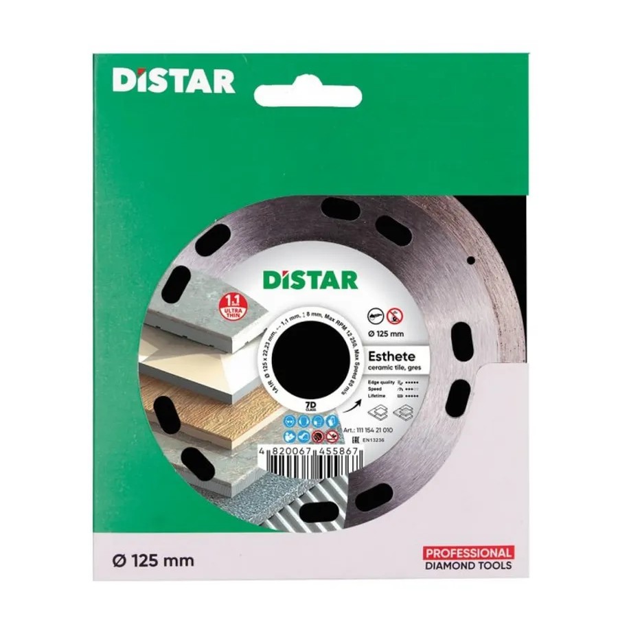 Алмазный диск отрезной 1A1R 125x22.22x8x1mm ESTHETE