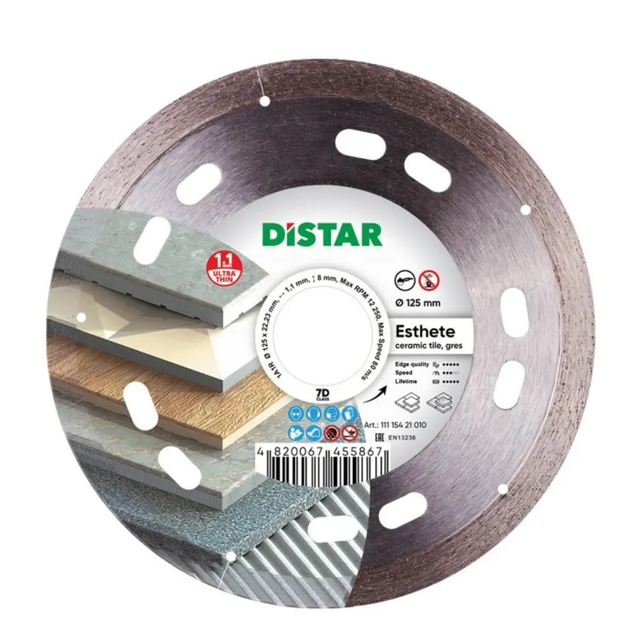 Алмазный диск отрезной 1A1R 125x22.22x8x1mm ESTHETE