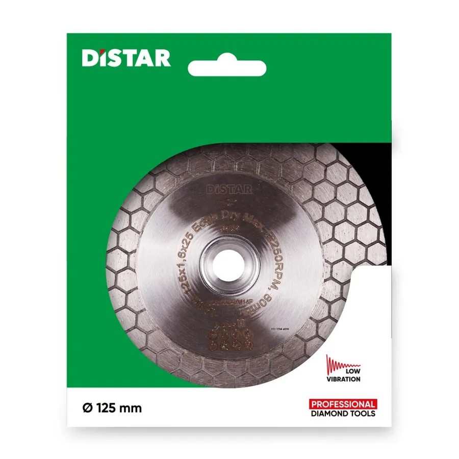 Алмазный диск отрезной 1A1R 125x22.22x25x1.6mm M14F Edge Dry Алмазный диск отрезной 1A1R 125x22.22x25x1.6mm M14F Edge Dry