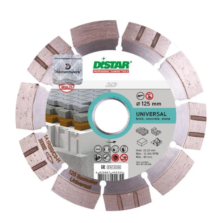 Алмазный диск отрезной 1A1RSS/C3-H 125x2.2/1,4x11x22,23-10 Алмазный диск отрезной 1A1RSS/C3-H 125x2.2/1,4x11x22,23-10