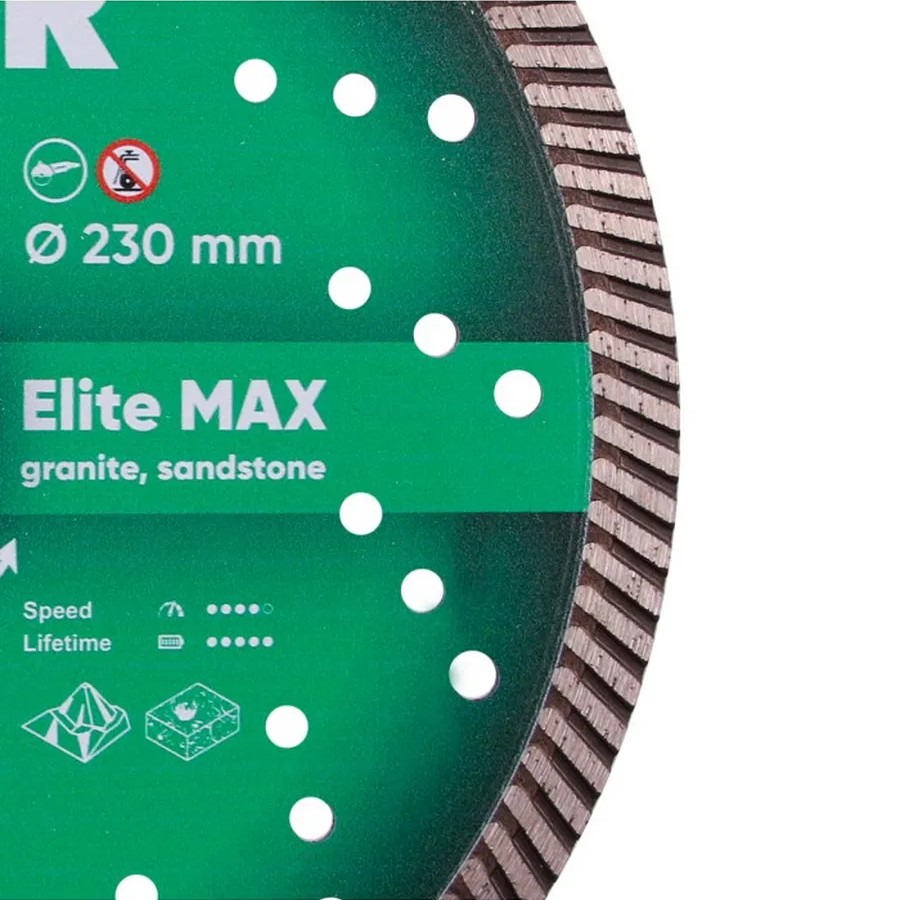 Диск алмазный отрезной Turbo 230 мм Elite Max 10115127018