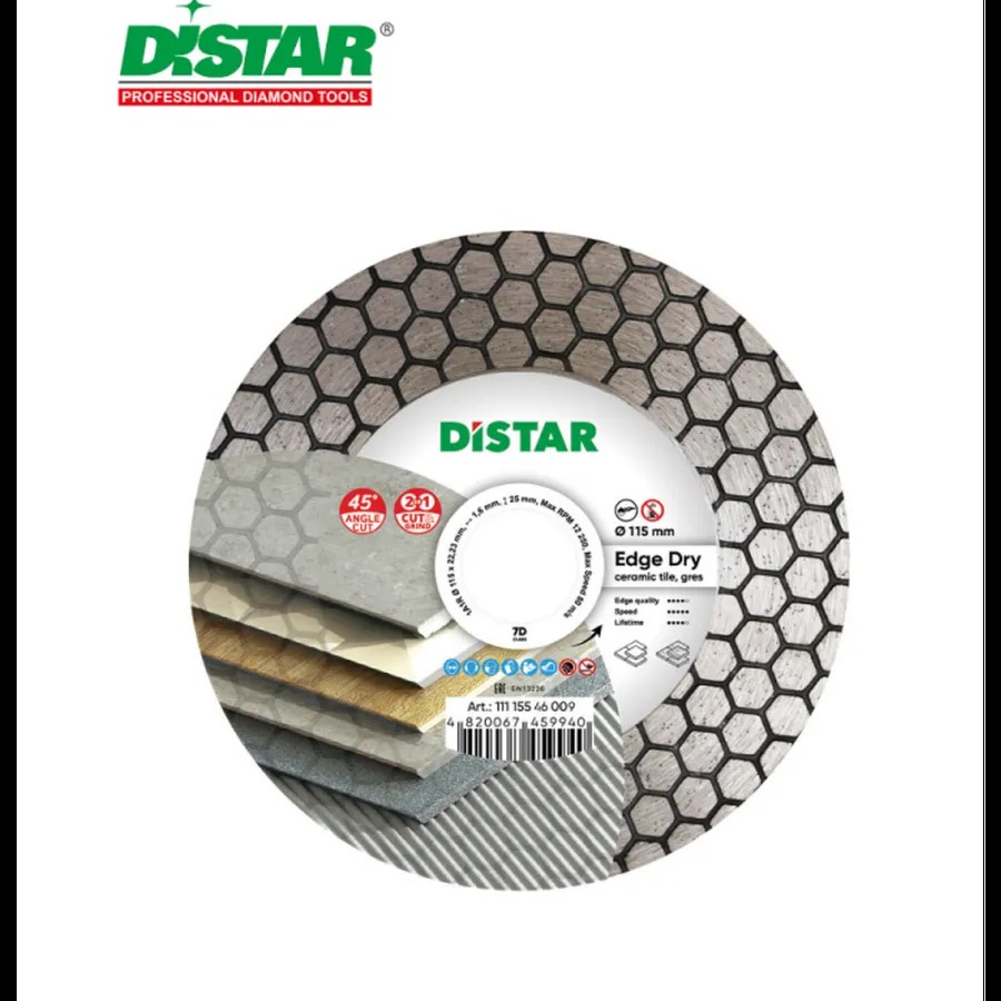 Алмазный диск 115 мм Edge Dry 11115546009 Алмазный диск 115 мм Edge Dry 11115546009