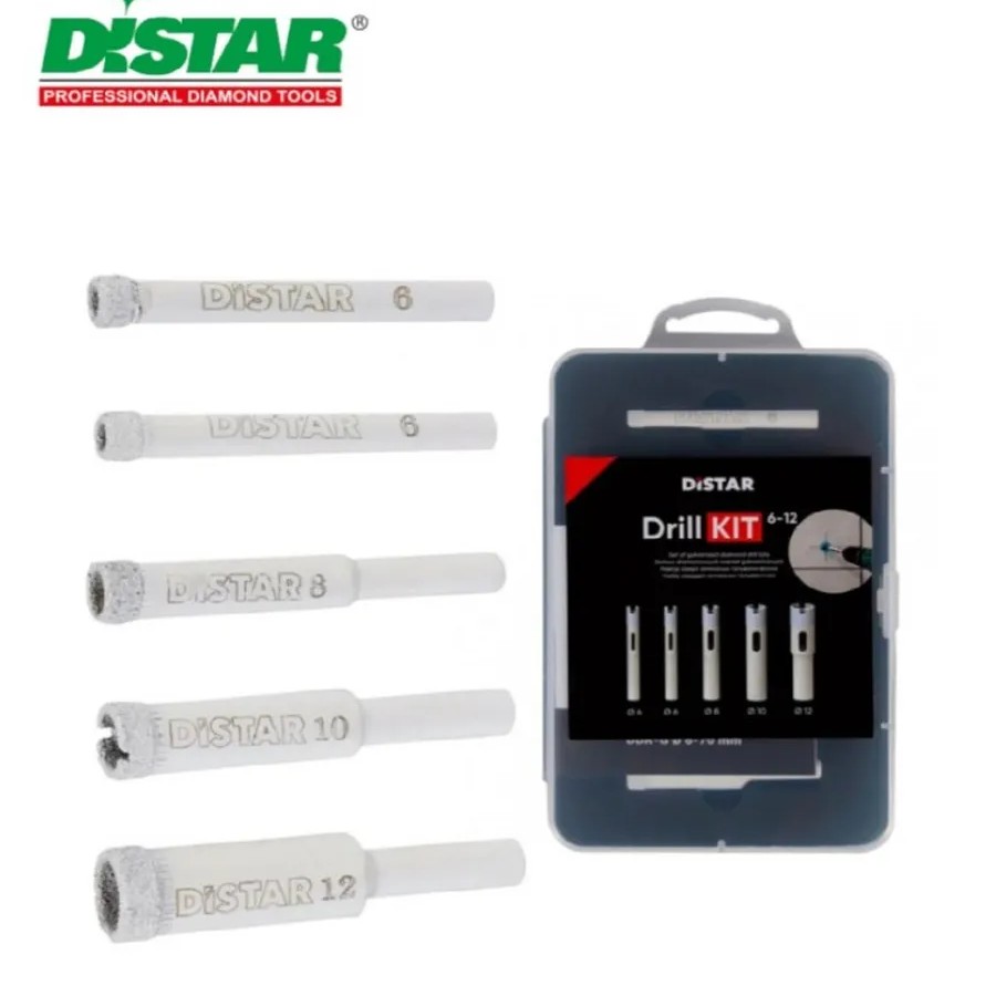 Набор алмазных коронок DrillKIT 6-12 мм 80115429040