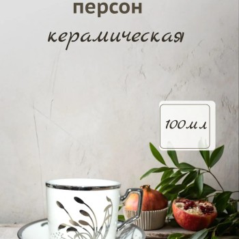 Кофейный набор на 6 персон 100мл серебристый