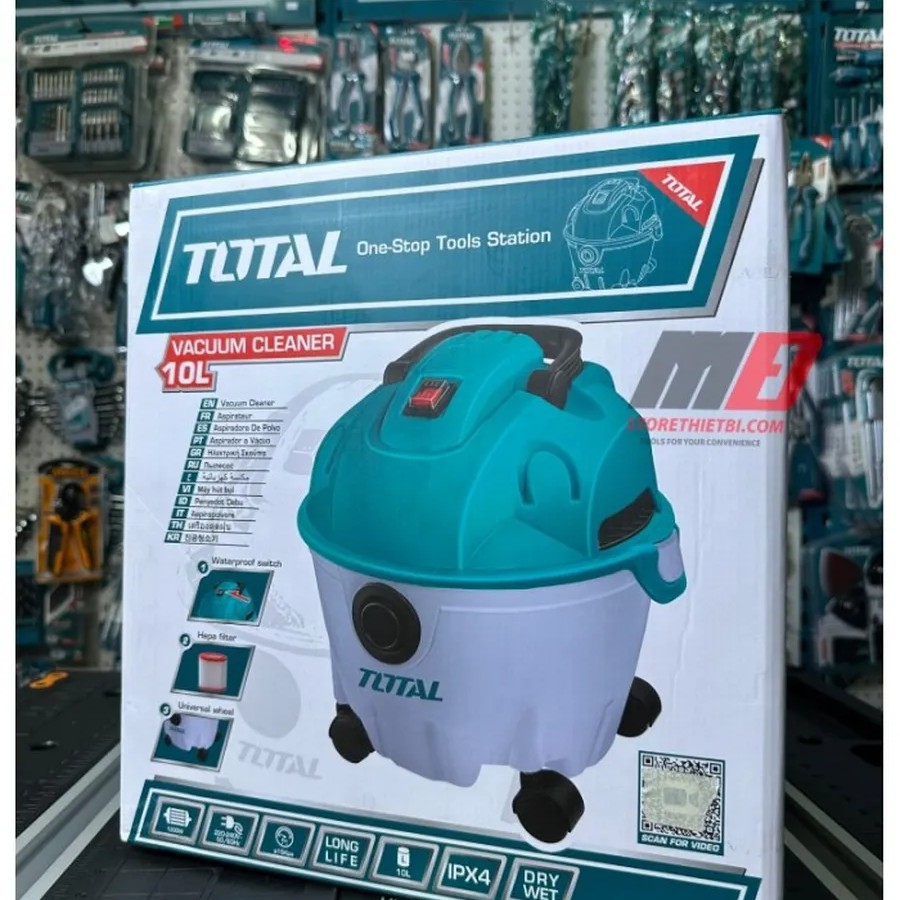 Вакуумный пылесос 10л 1200Вт TOTAL TVC12101