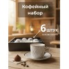 Кофейный набор на 6 персон 100мл серебристый