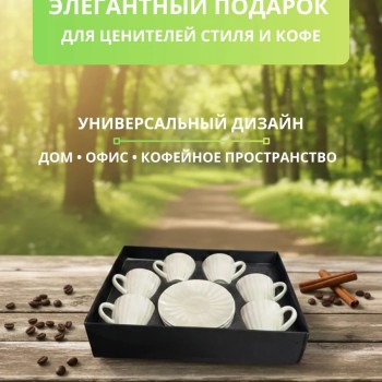 Кофейный набор на 6 персон 80 мл