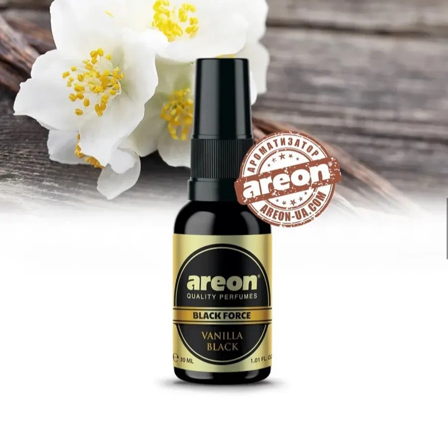 Ароматизатор Areon Black Force Vanilla Black 30 мл Ароматизатор Areon Black Force Vanilla Black 30 мл