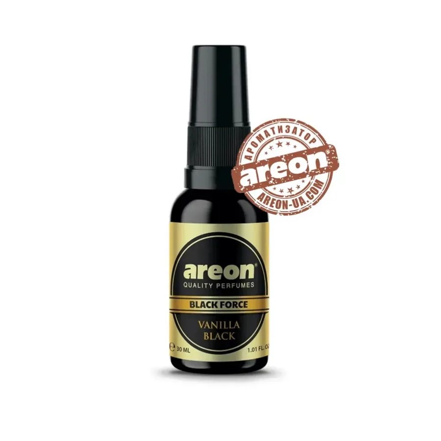 Ароматизатор Areon Black Force Vanilla Black 30 мл Ароматизатор Areon Black Force Vanilla Black 30 мл