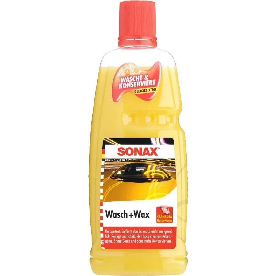 Автошампунь Wash+Wax с карнаубским воском, концентрат Автошампунь Wash+Wax с карнаубским воском, концентрат