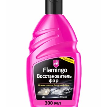 Flamingo Полироль для фар + восстановитель 300 мл