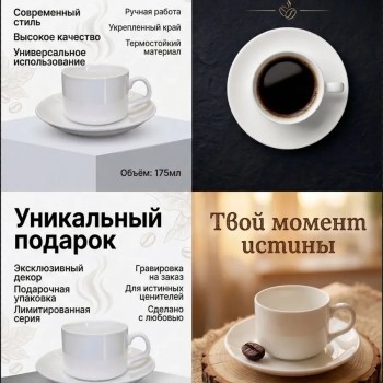Кофейный набор на 6 персон 150мл