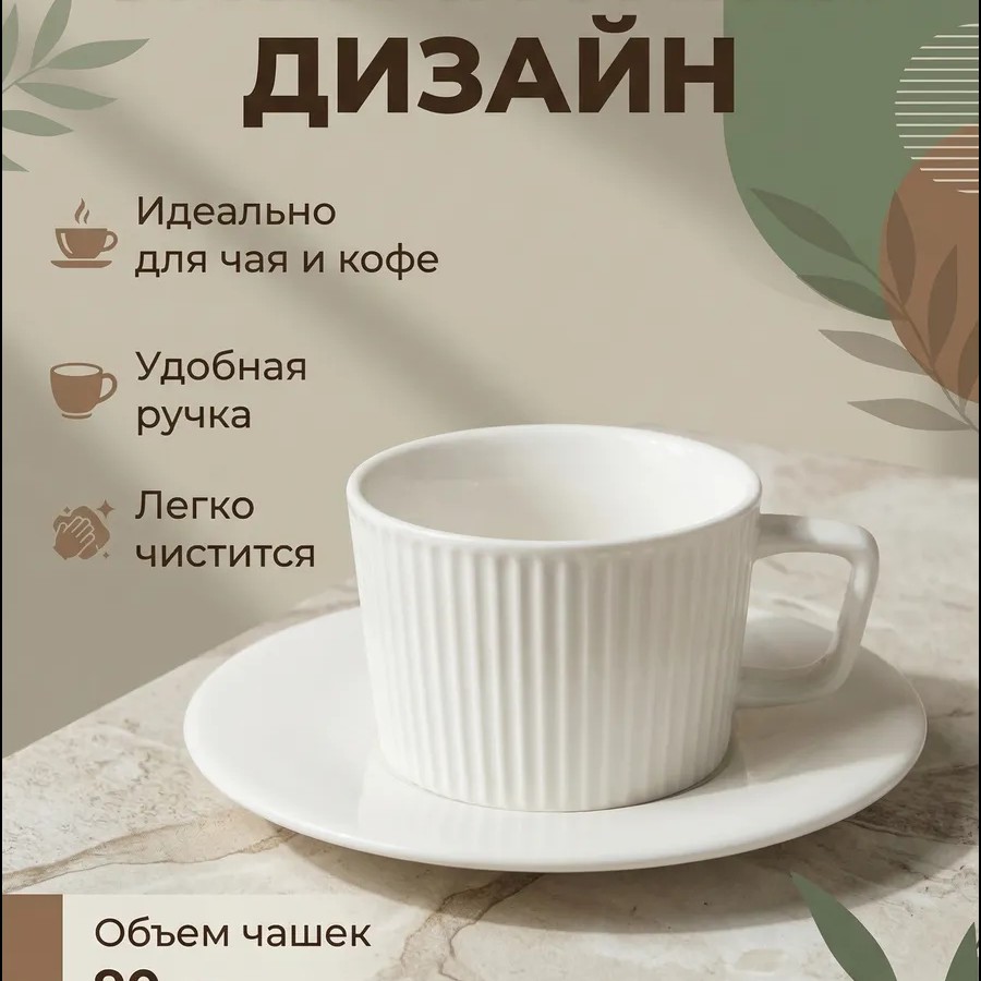 Кофейный набор на 6 персон 90 мл