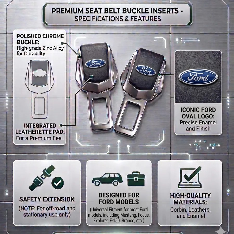 Заглушки ремня безопасности FORD комплект 2 шт Заглушки ремня безопасности FORD комплект 2 шт