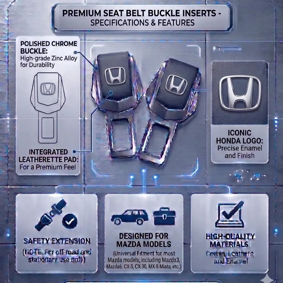 Заглушки ремня безопасности HONDA комплект 2 шт Заглушки ремня безопасности HONDA комплект 2 шт