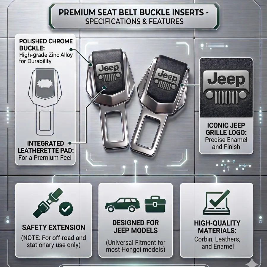 Заглушки ремня безопасности Jeep комплект 2 шт Заглушки ремня безопасности Jeep комплект 2 шт