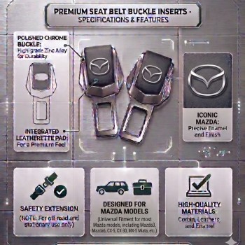 Заглушки ремня безопасности Mazda комплект 2 шт