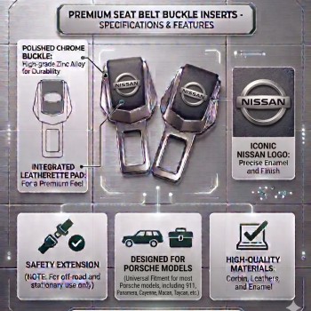 Заглушки ремня безопасности Nissan комплект 2 шт