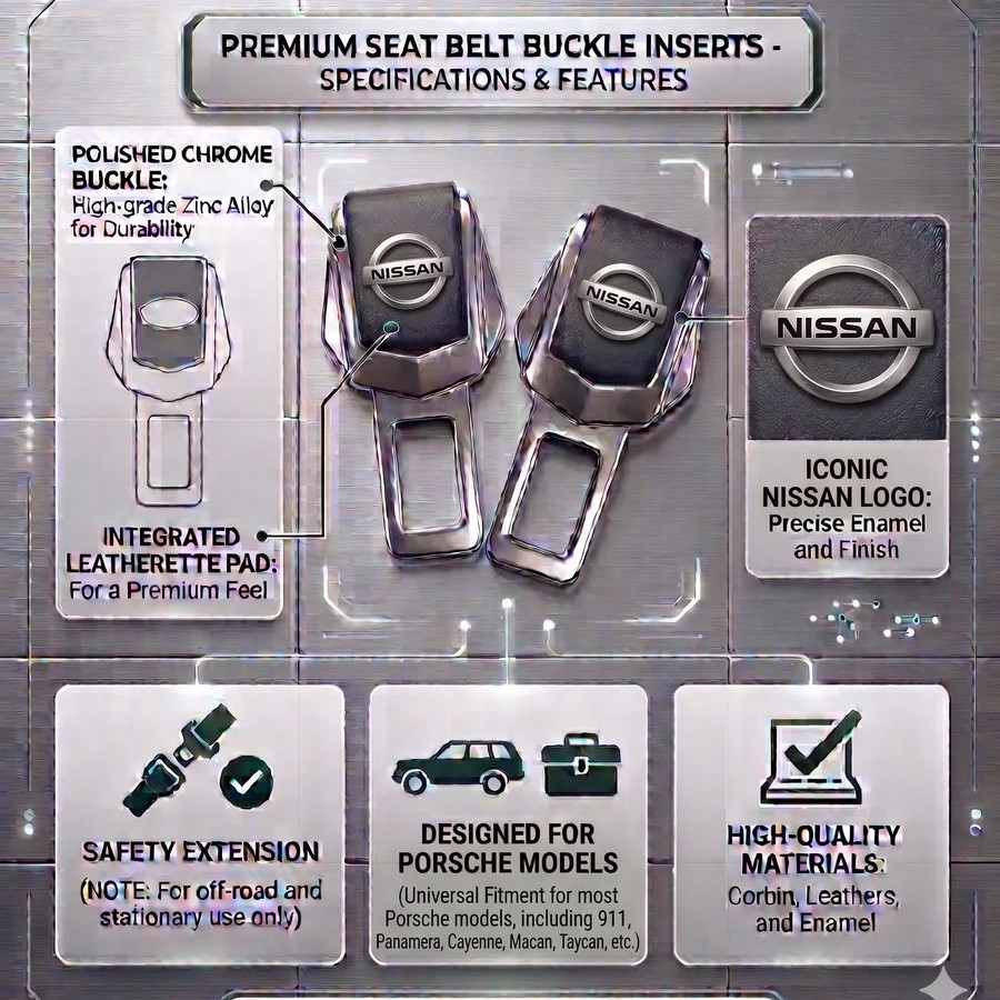 Заглушки ремня безопасности Nissan комплект 2 шт