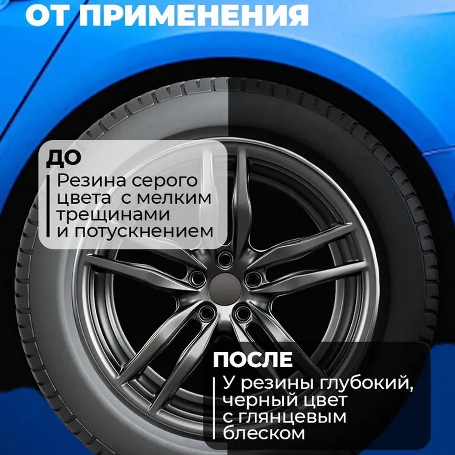 Чернитель шин и пластика Detailer Rubber blacker 500 мл Чернитель шин и пластика Detailer Rubber blacker 500 мл